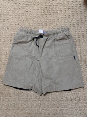 Men's Cycling Athletic Shorts with Built In Pads.  Linen Blend, Drawstring.
